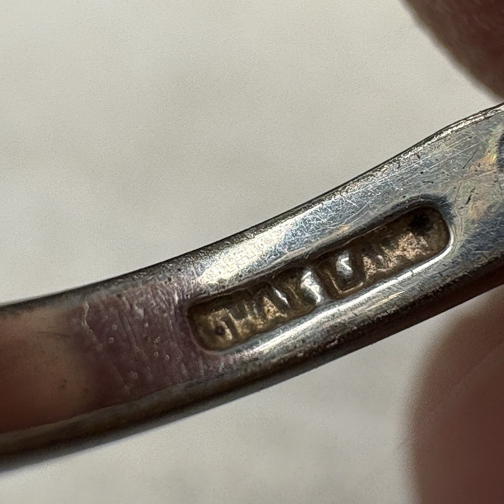 925 Sterling CZ Baguette Band Ring Size 5.25 1.66g Thailand READ - Picture 8 of 10